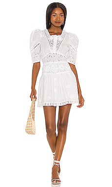 LoveShackFancy Divine Dress in True White from Revolve.com | Revolve Clothing (Global)