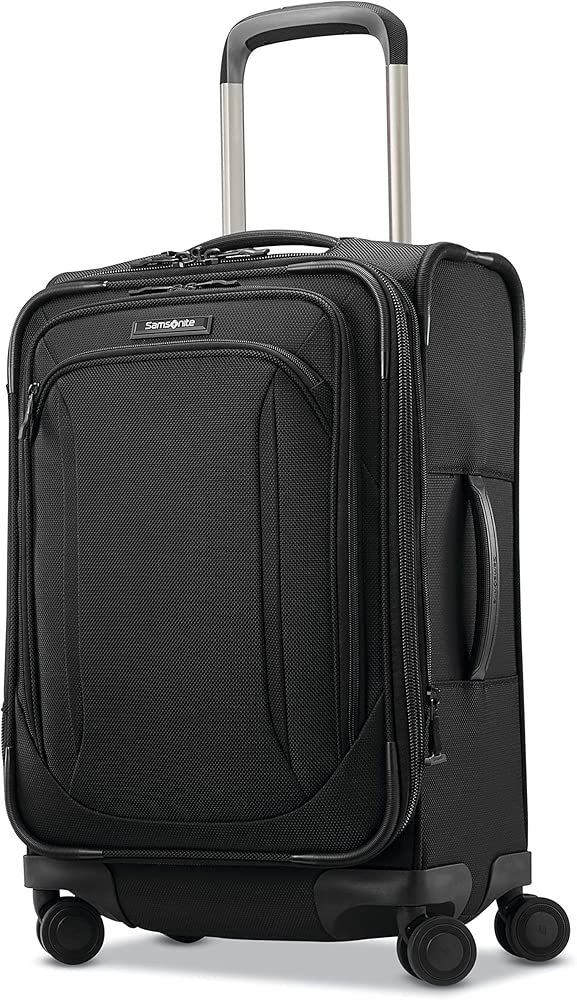 Lineate Expandable Softside Luggage with Double Spinner Wheels | Amazon (US)