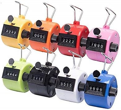 Tebery 12 Pack Handheld Tally Counter 4 Digit Mechanical Palm Clicker Counter, Number Counter/Pit... | Amazon (US)