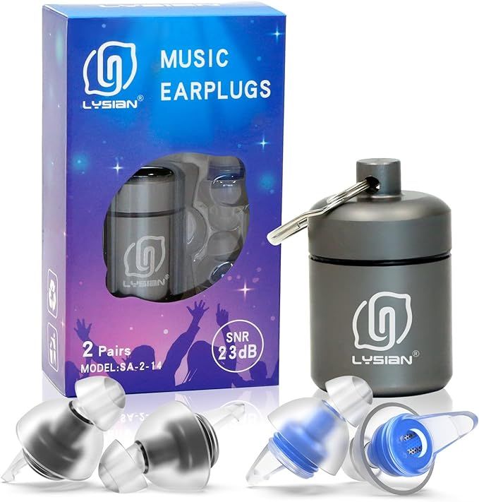 High Fidelity Concert Ear Plugs for Music- Noise Cancelling Musician Earplugs Festivals, Drummers... | Amazon (US)