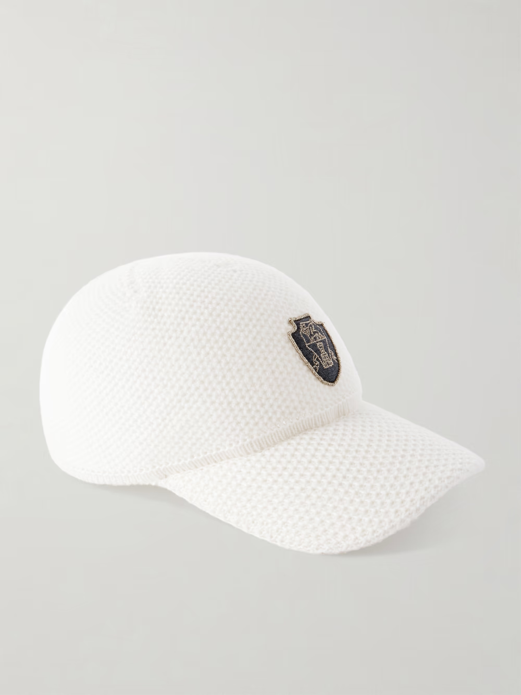 Appliquéd waffle-knit wool baseball cap | NET-A-PORTER (US)