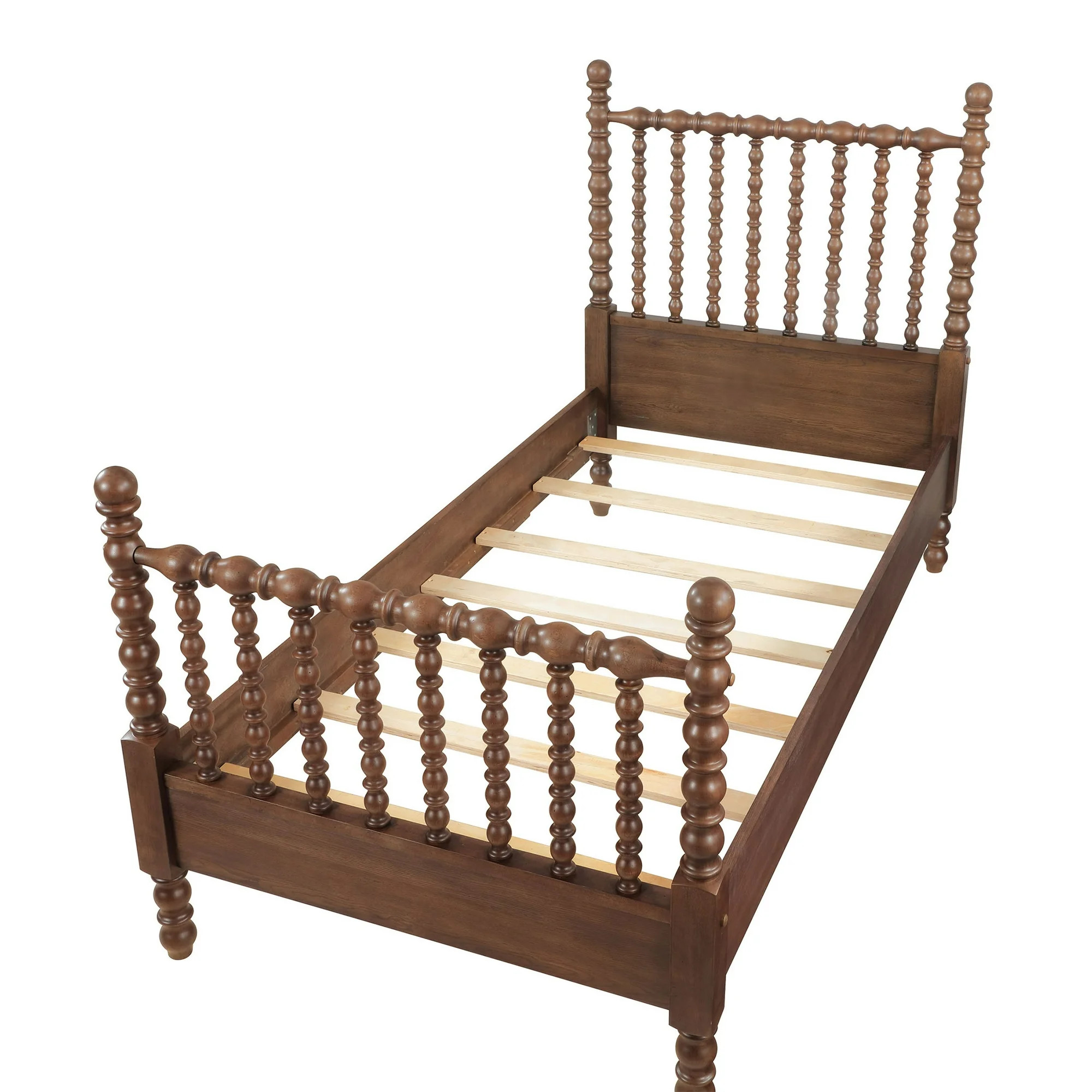 Pioneer Woman Harper Twin Spindle Bed, Homestead Brown | Walmart (US)