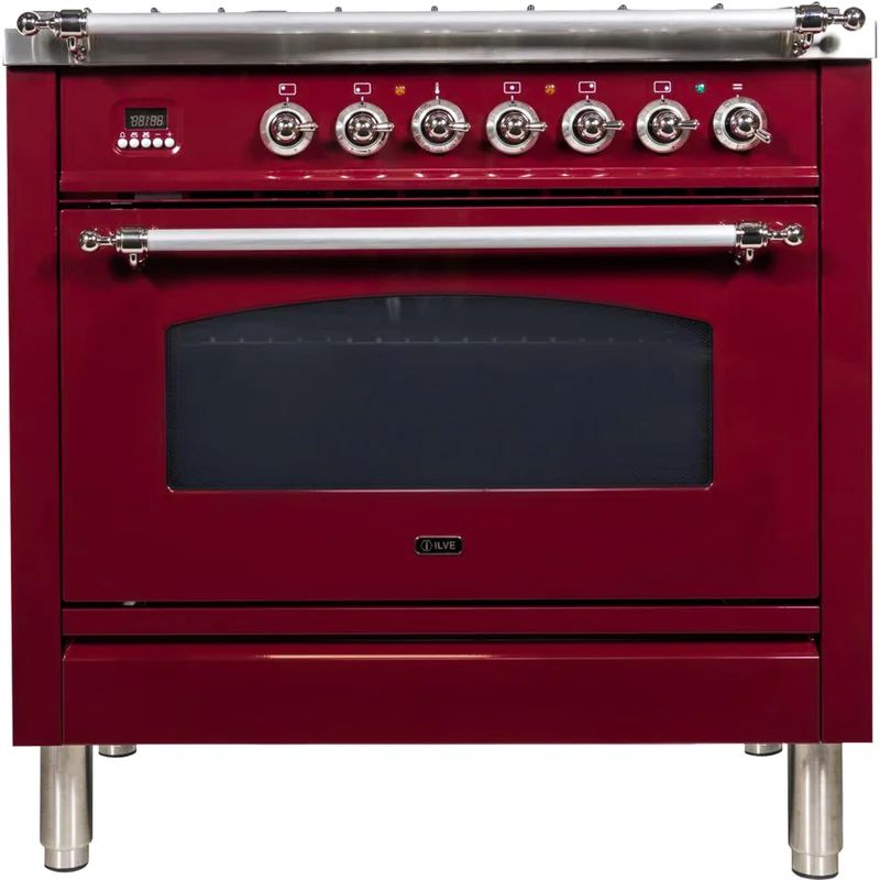 Nostalgie Series 36" 3.55 cu. ft. Freestanding Dual Fuel with Griddle | Wayfair North America