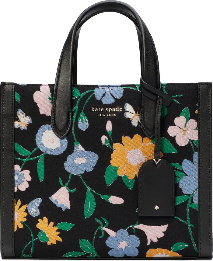 kate spade new york manhattan small floral garden jacquard tote | Nordstrom | Nordstrom
