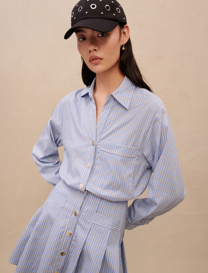 Striped shirt dress | Maje EU