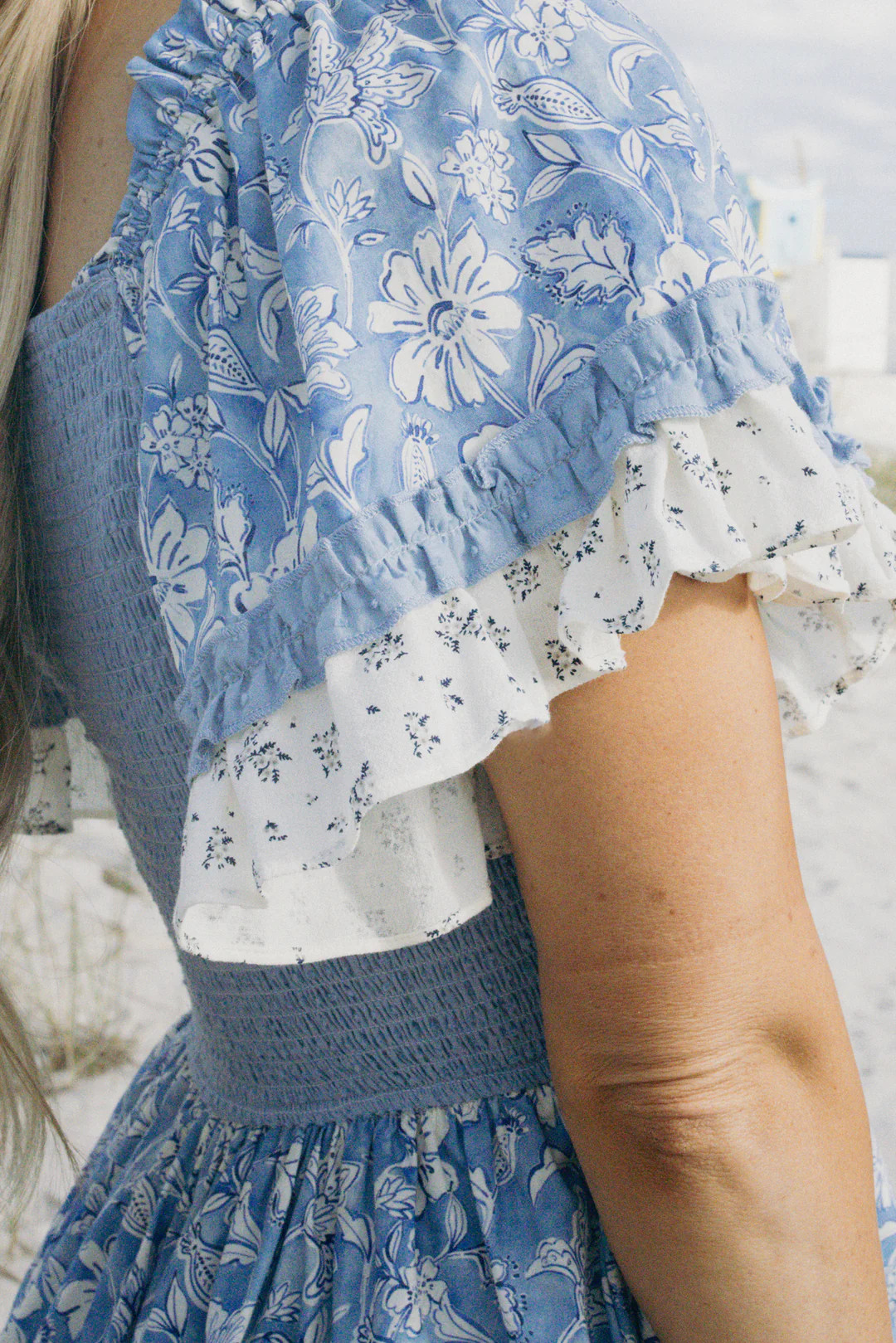 Jessica Dress in Blue Floral | Ivy City Co