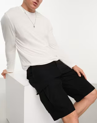 Carhartt WIP regular cargo shorts in black | ASOS (Global)