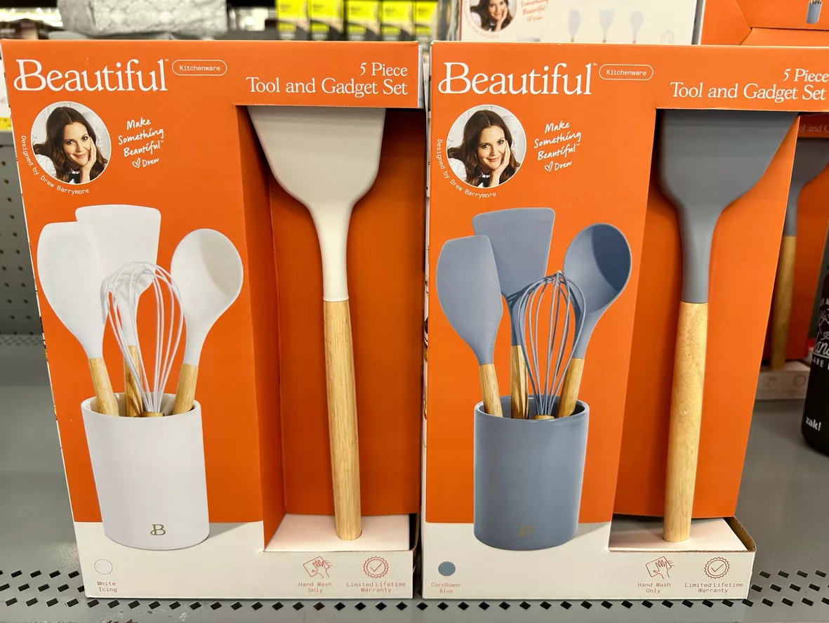 Beautiful 10-piece Tool and Gadget Set in Black Sesame by Drew Barrymore 