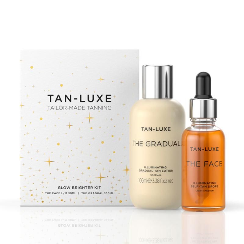 Tan Luxe Glow Brighter The Face Medium/Dark & The Gradual 2-piece Set - 10085987 | HSN | HSN