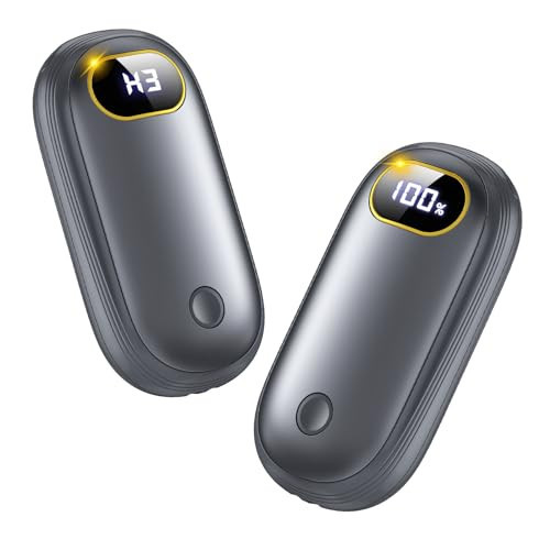 Hand Warmers Rechargeable, 14000mAh Electric Hand Warmer 2 Pack Dual-Sided Heating 17Hrs Warmth Max 131℉ USB-C Portable Pocket Heater for Raynauds, Hunting, Golf, Camping | Amazon (US)