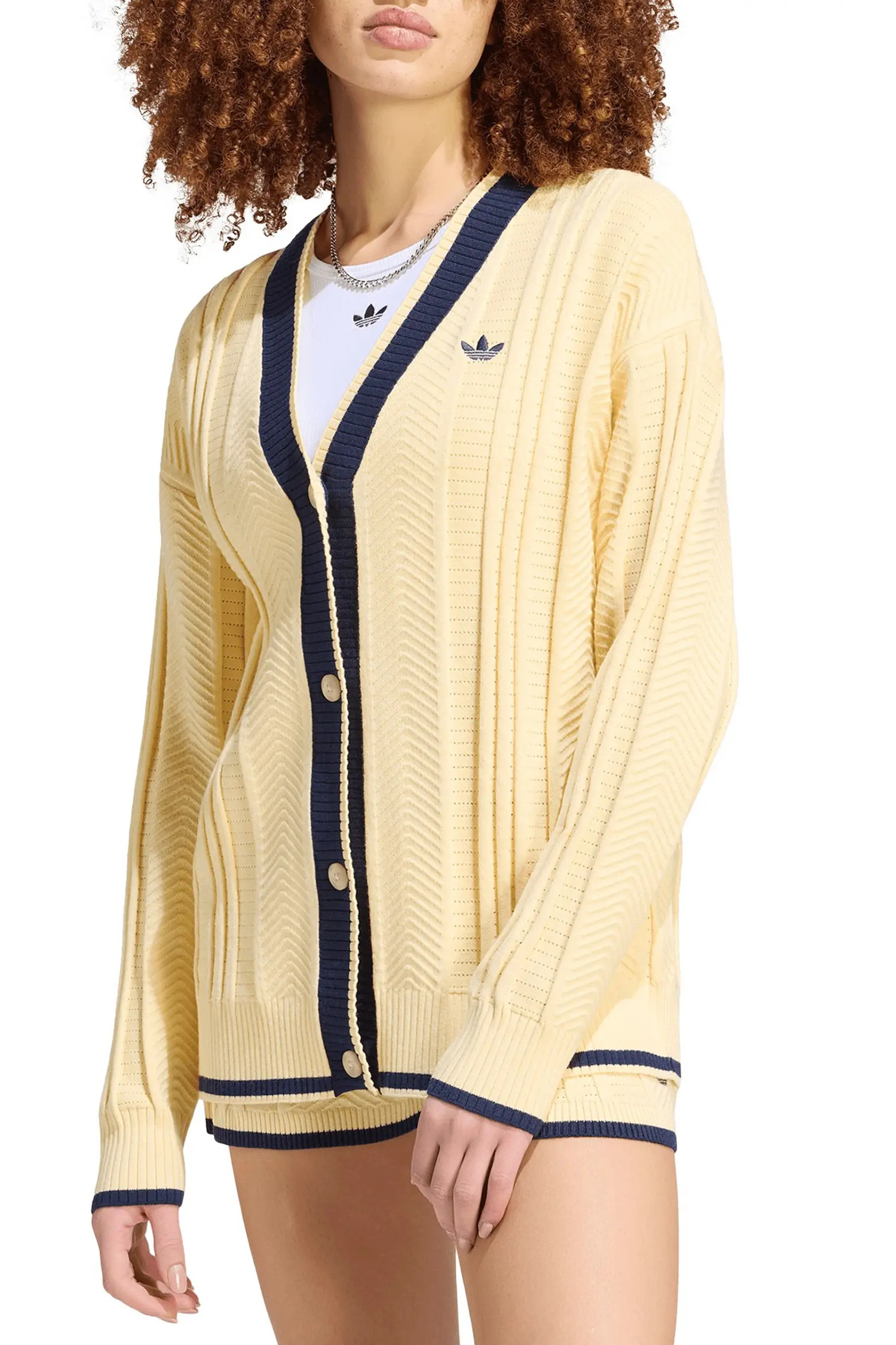 adidas Originals V-Neck Cardigan (Women) | Nordstrom | Nordstrom