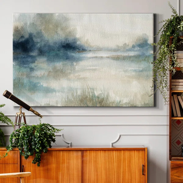 Still Evening Waters II - Wrapped Canvas Painting Print | Wayfair Professional