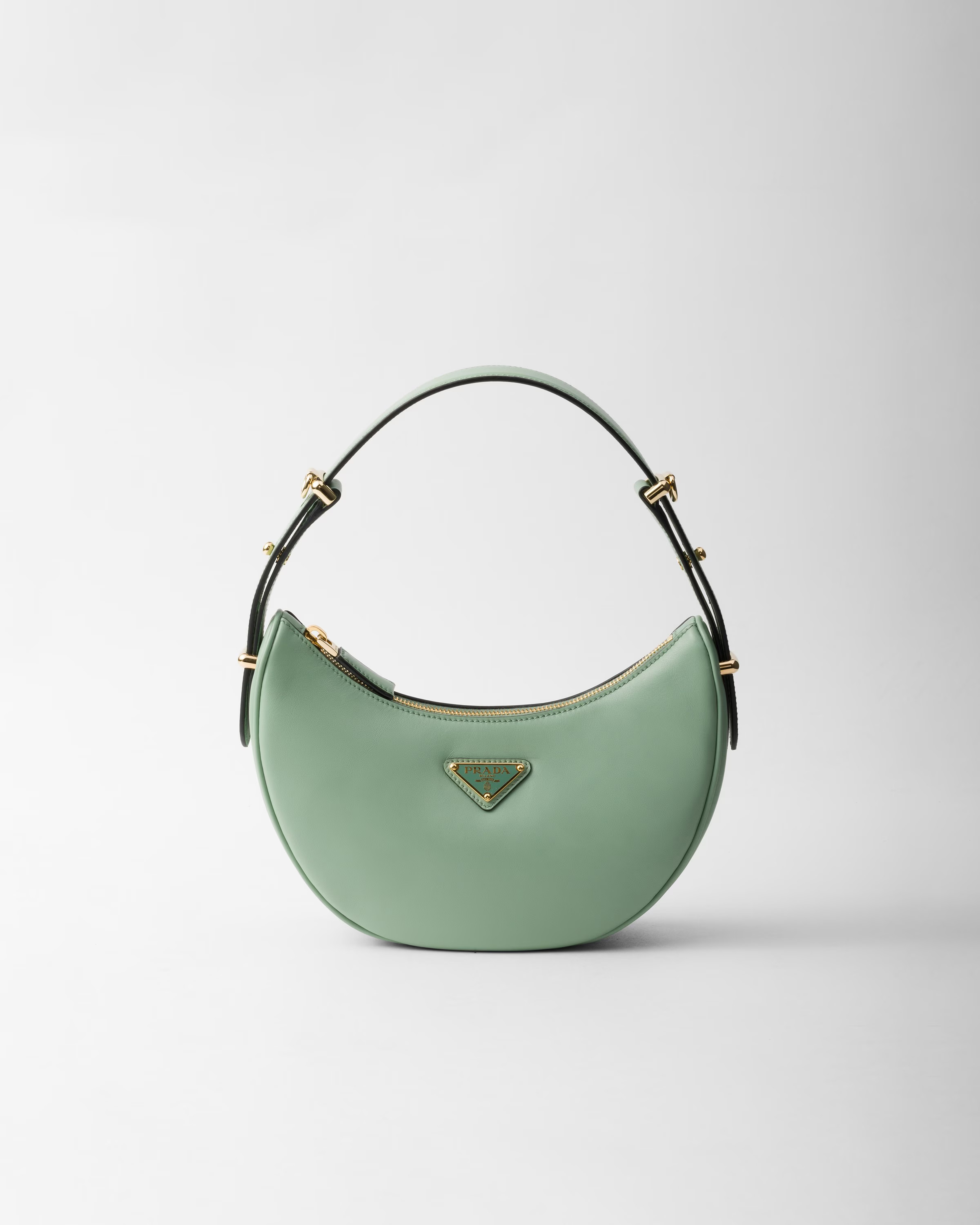 Prada Arqué small leather shoulder bag | Prada US