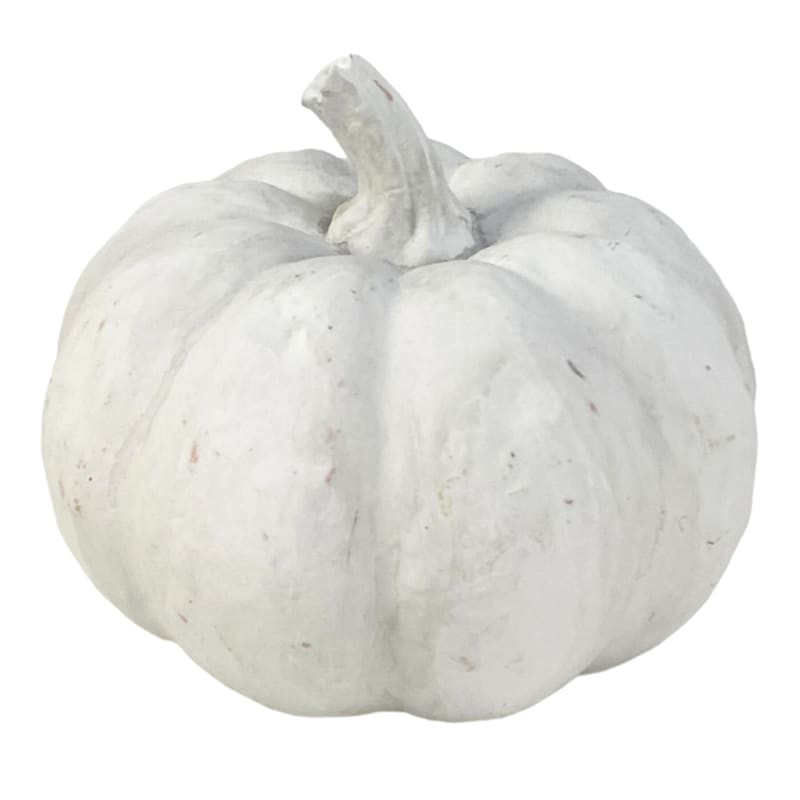 White Resin Pumpkin, 5" | At Home