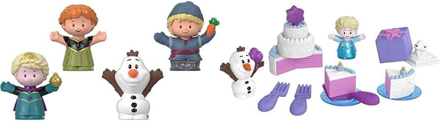Fisher-Price Disney Frozen Little People Toddler Toy Playset, Elsa Olaf & Friends 4 Figures and 1... | Amazon (US)