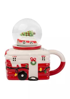 Bazaar Camper Mug With Snow Globe Lid | Belk