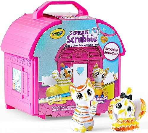 Crayola Scribble Scrubbie Pets, Backyard Playset, Boys & Girls Toys, for Kids, Age 3, 4, 5, 6, Mu... | Amazon (US)