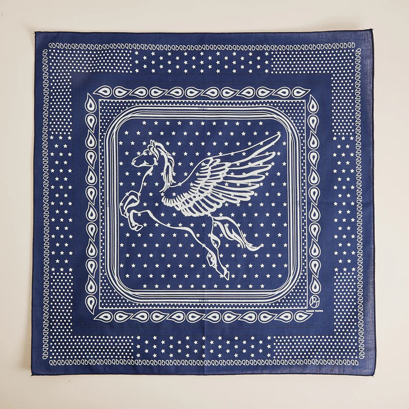 Pegasus Bandana Scarf - Navy | Parker Thatch