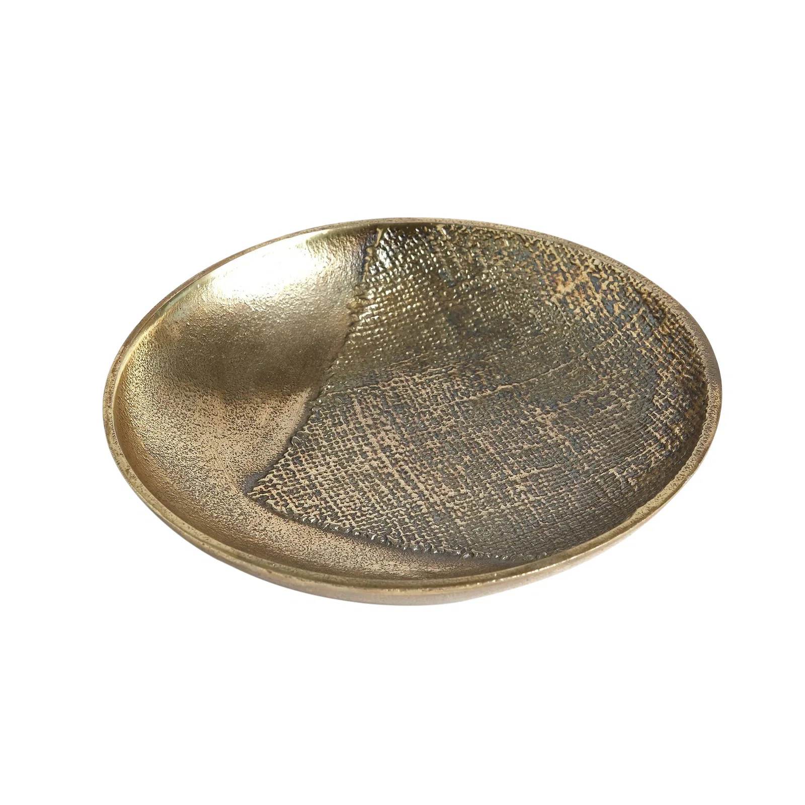 Global Views Linen Round Tray-Brass-Sm & Reviews | Wayfair | Wayfair North America