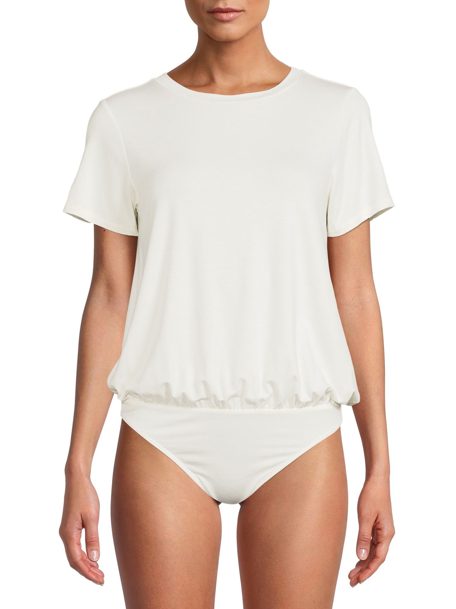 Time and Tru Women's T-Shirt Bodysuit - Walmart.com | Walmart (US)