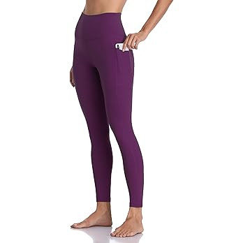 Colorfulkoala Women's High Waisted Yoga Pants 7/8 Length Leggings with Pockets | Amazon (US)