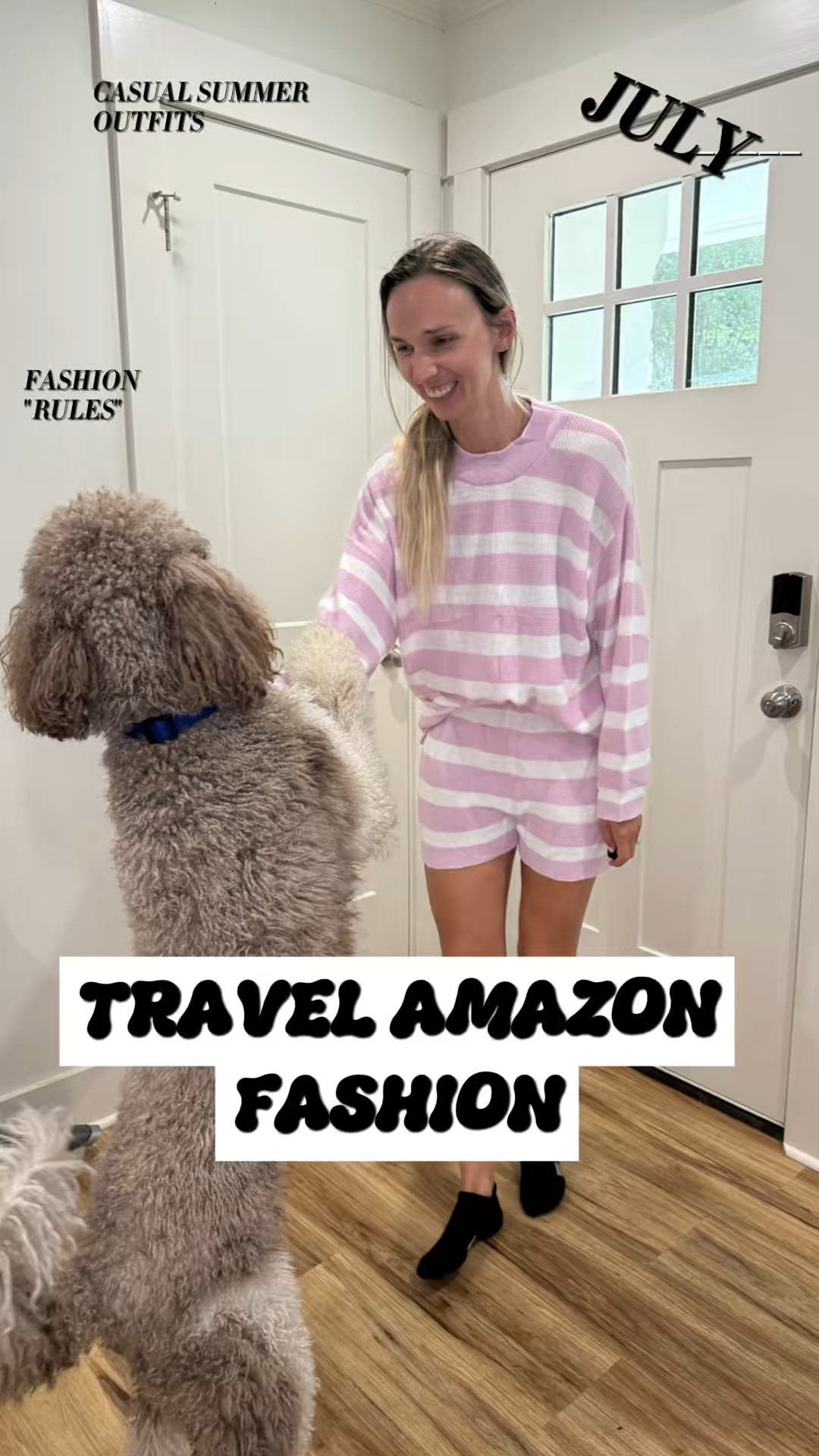 Obsessed with this striped lightweight matching set from Amazon 😍 So comfy and versatile — perfect for long car rides, airport OOTDs, or dressing up with accessories. Comes in sooo many cute colors! 🧳✨ #TravelEssential #beachoutfit #vacationoutfit #amazoninfluencer #amazonstyle 
#AmazonFind #MatchingSet #OOTD #AirportStyle #TravelOutfit #ComfyAndCute #AmazonFashion #VersatileStyle #CozyChic #StripedSet

#LTKFindsUnder50 #LTKStyleTip #LTKTravel