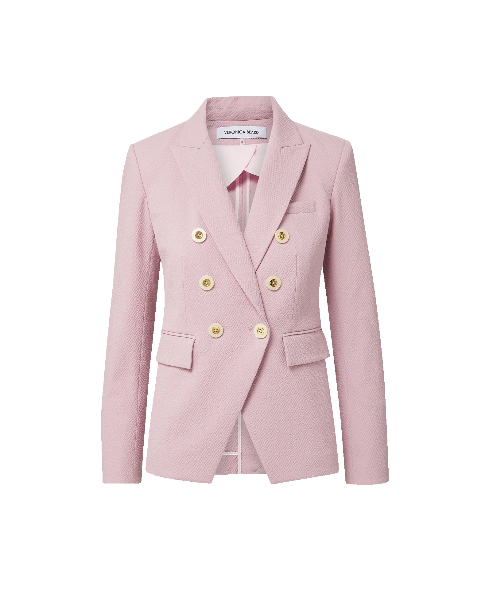 Miller Seersucker Dickey Jacket in Light Purple | Veronica Beard | Veronica Beard