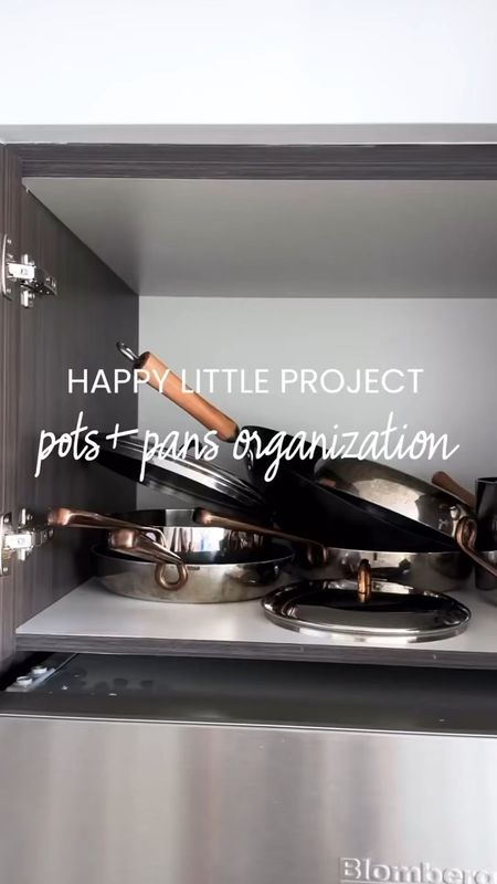 Our favorite organizing solution for your pots and pans🌈
