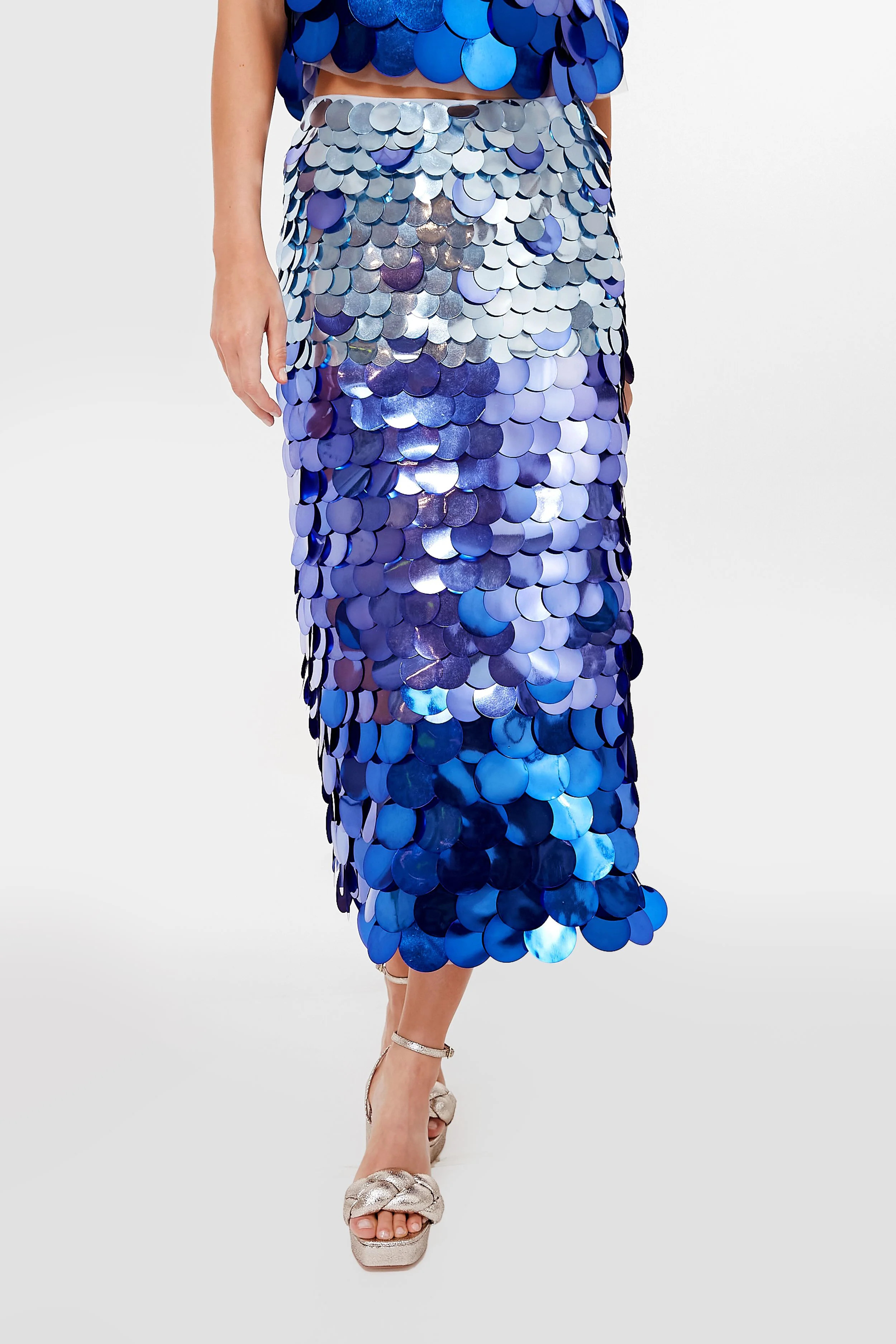 Elvira Ombre Circle Midi Skirt | Tuckernuck (US)