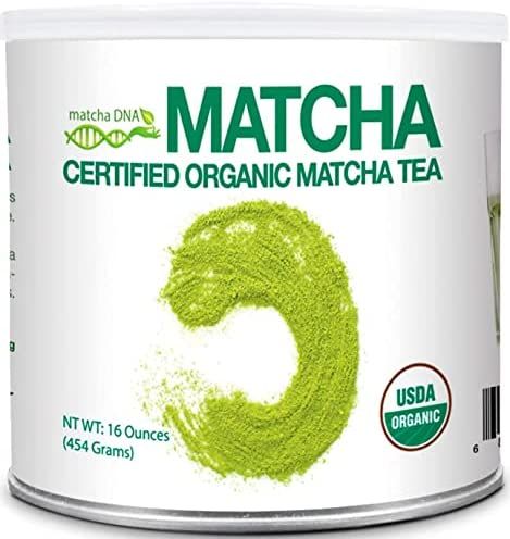 MATCHA DNA Certified Organic Matcha Green Tea Powder (16 oz TIN CAN) | Amazon (US)