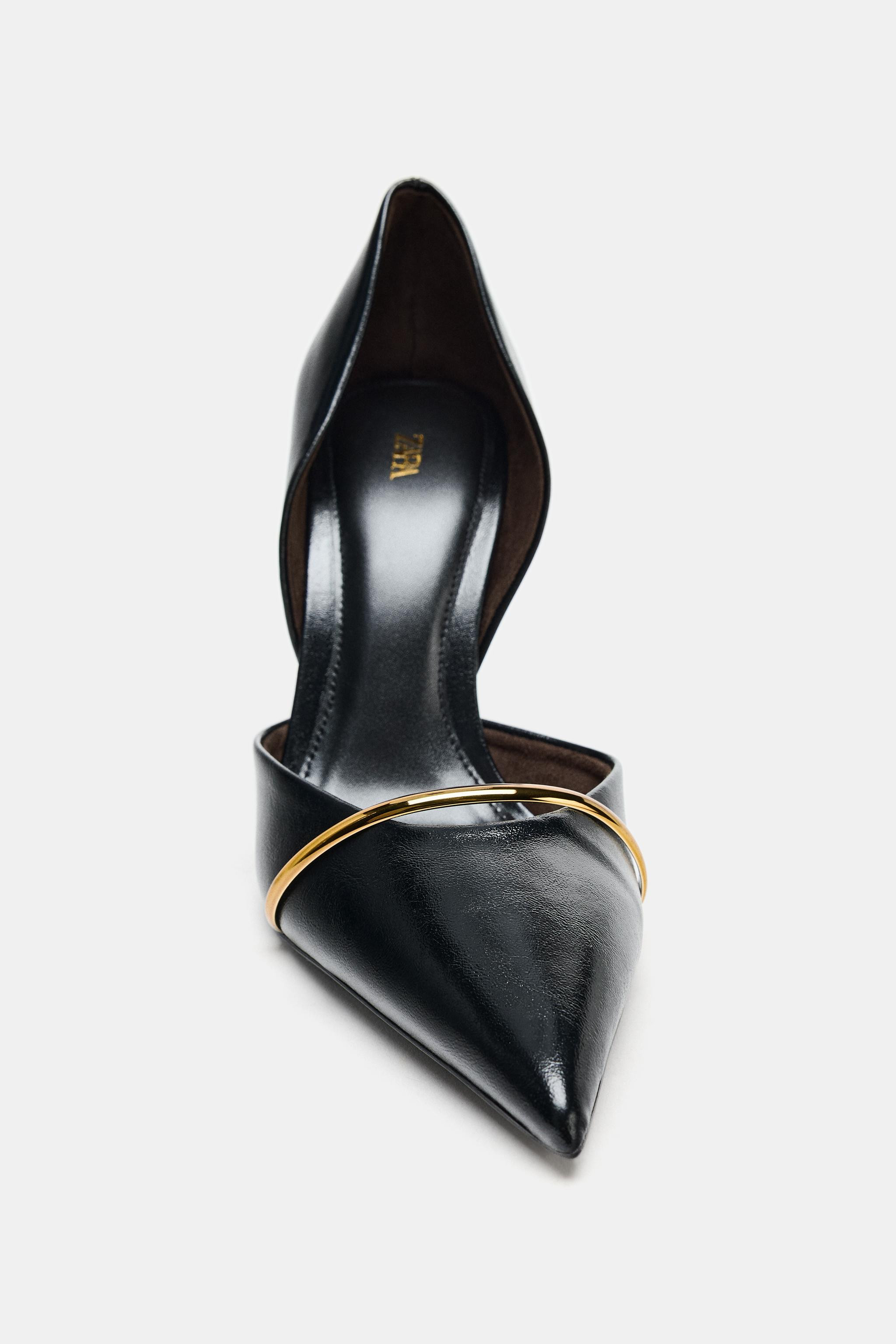HIGH HEEL SHOES WITH METALLIC STRAP | Zara UK