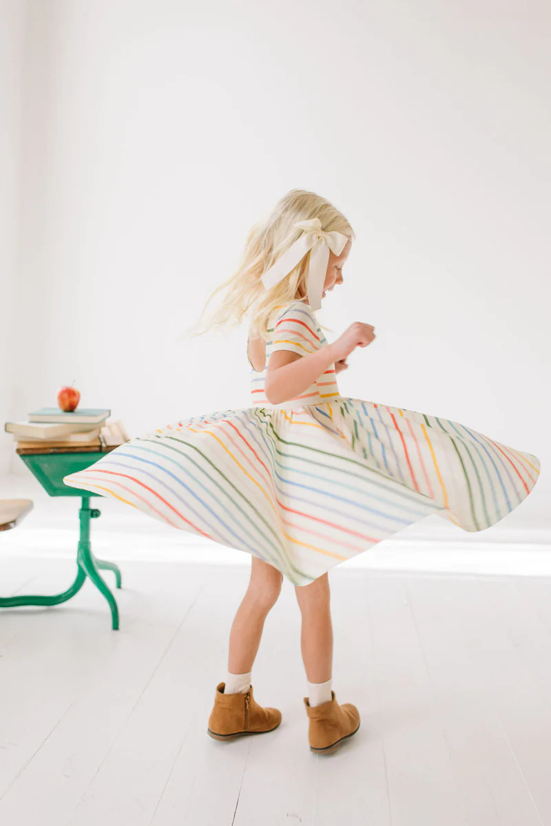 Classic Twirl in Primary Stripe | Ollie Jay