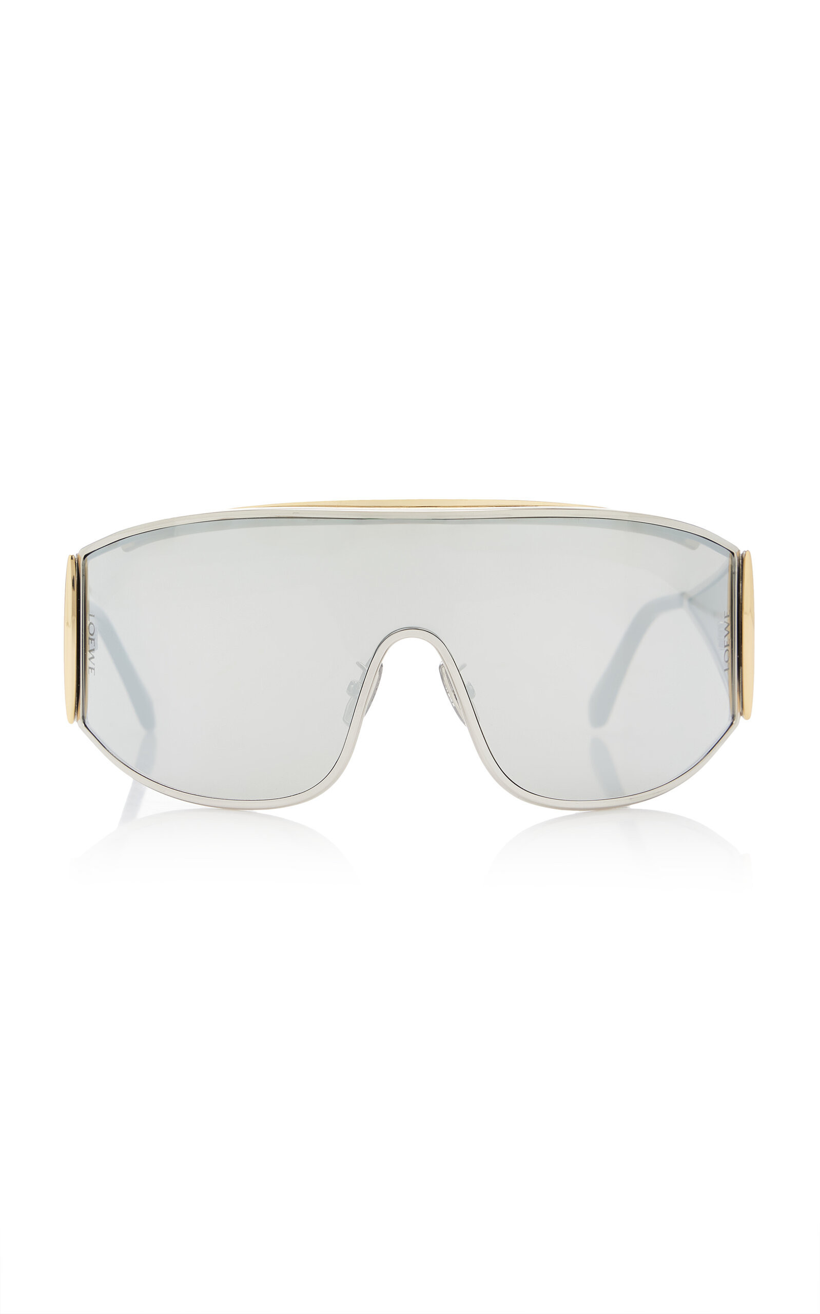 Loewe Signature Square-Frame Metal Sunglasses - Moda Operandi | Moda Operandi (Global)