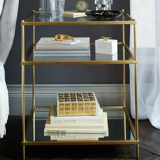 Terrace Nightstand - Antique Brass | West Elm (US)