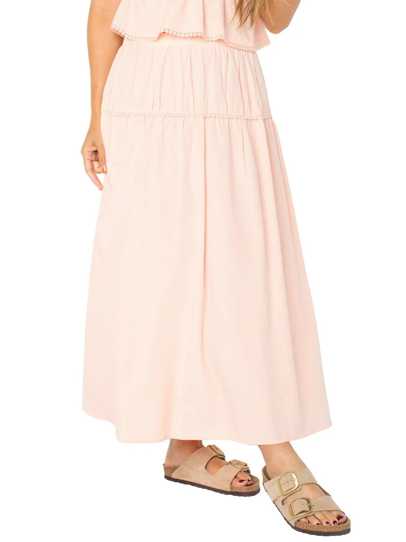 Celebrity Pink Juniors Woven Midi Skirt - Walmart.com | Walmart (US)