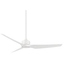 60" WAC Stella Matte White Smart Wet Rated Ceiling Fan | Lamps Plus