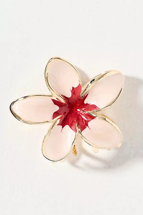 Metal Flower Hair Claw Clip | Anthropologie (US)