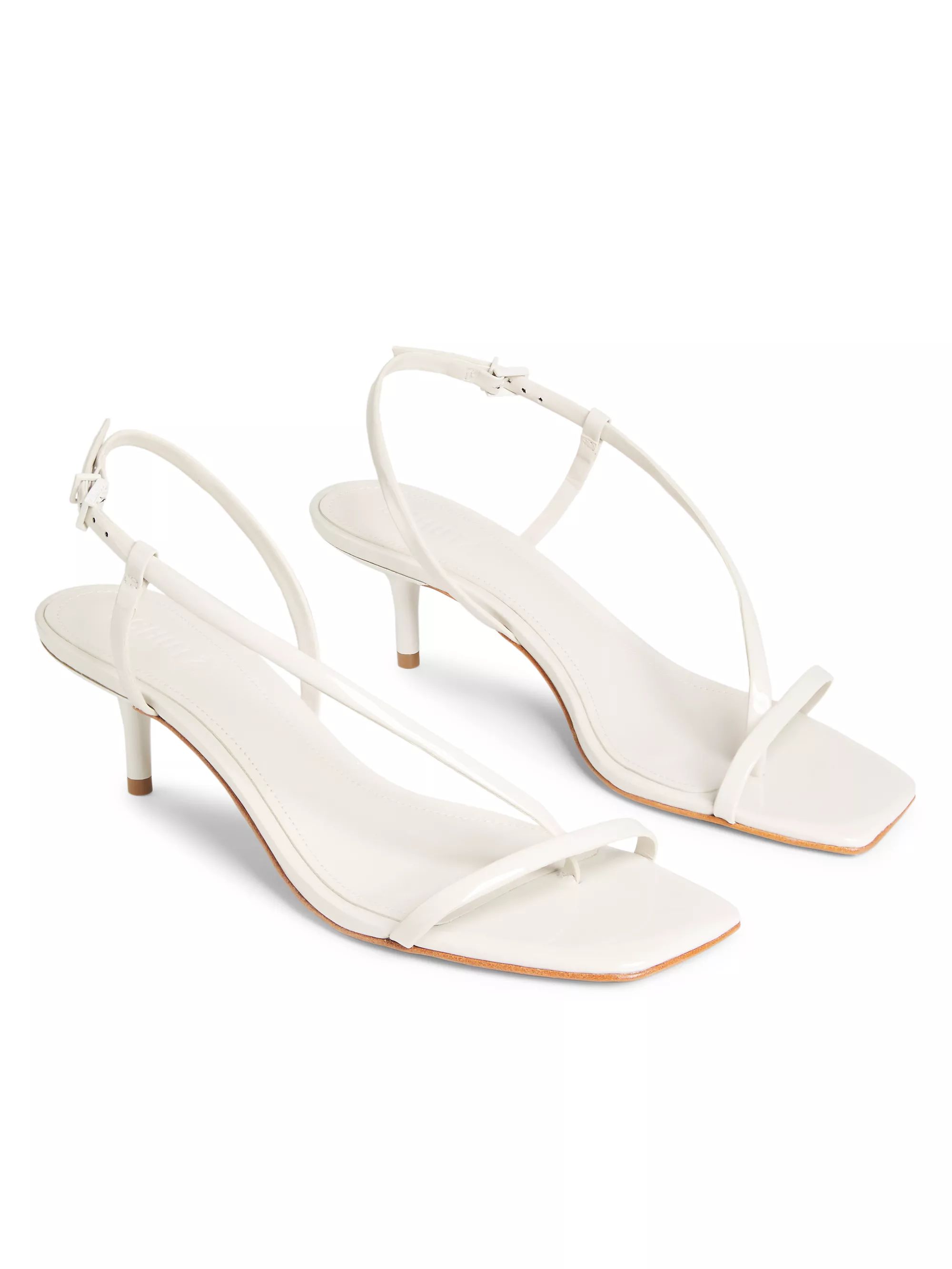 Heloise 63MM Patent Leather Slingback Sandals | Saks Fifth Avenue