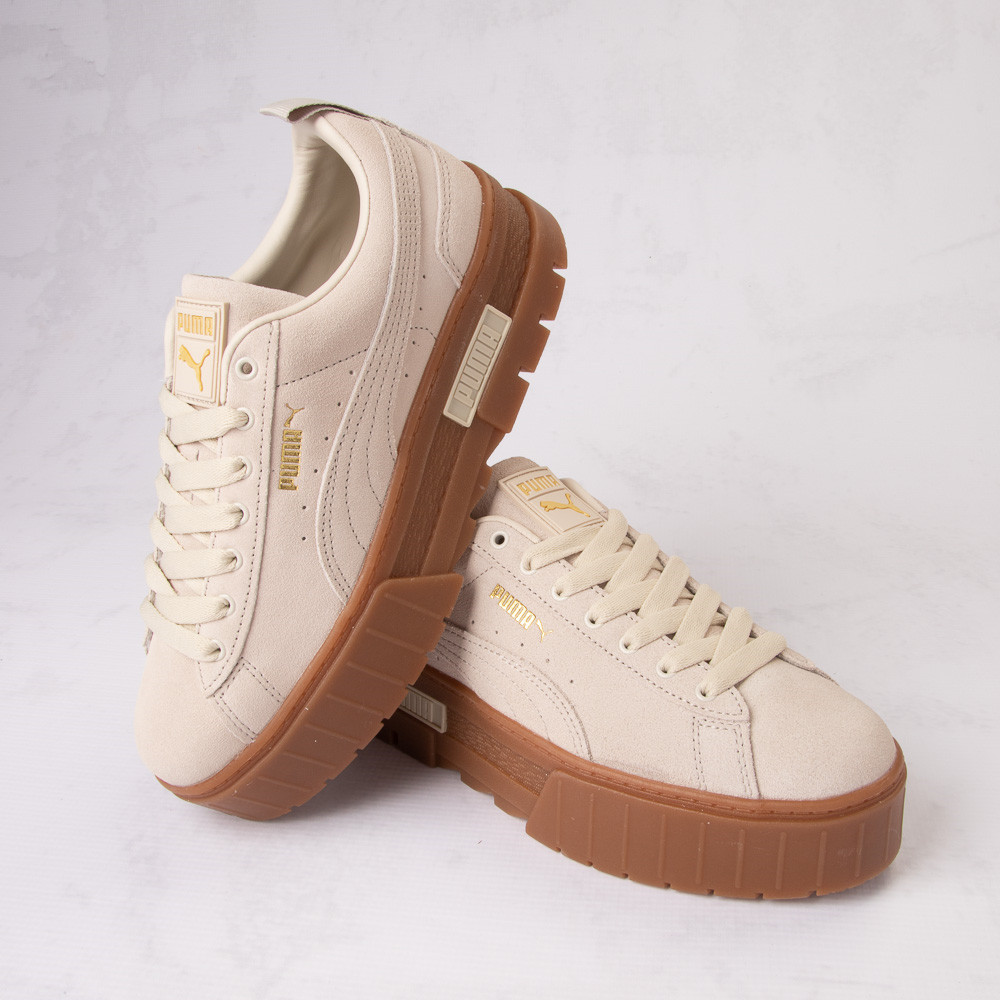 Womens PUMA Mayze Platform Athletic Shoe - Oatmeal / Gum | Journeys