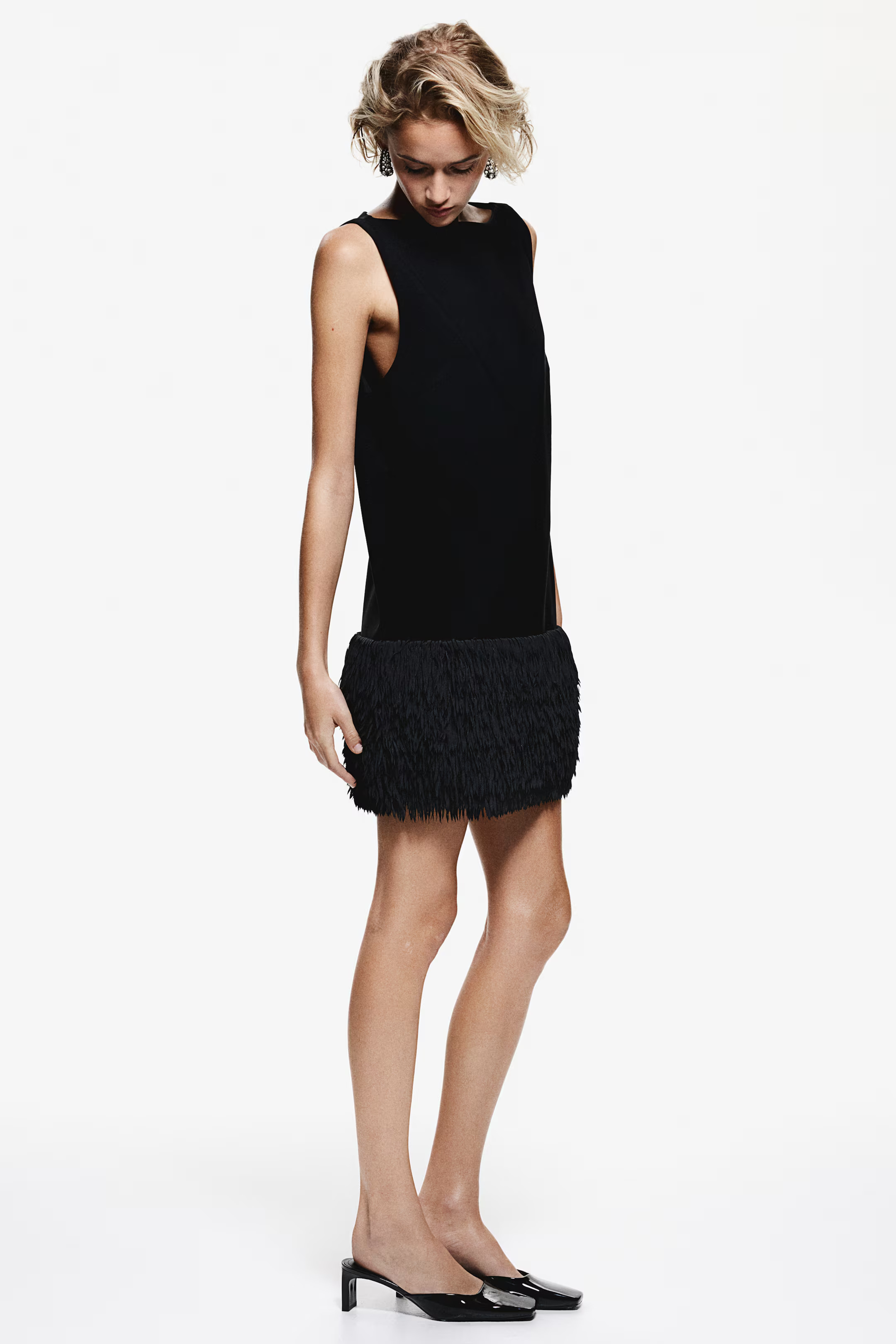 Fringe-hem mini dress | H&M (UK, MY, IN, SG, PH, TW, HK)