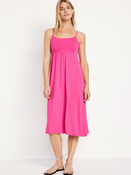 Fit & Flare Cami Midi Dress | Old Navy (US)