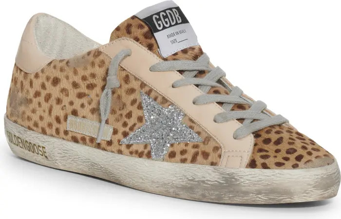 Golden Goose Super-Star Animal Print Genuine Calf Hair Sneaker | Nordstrom | Nordstrom