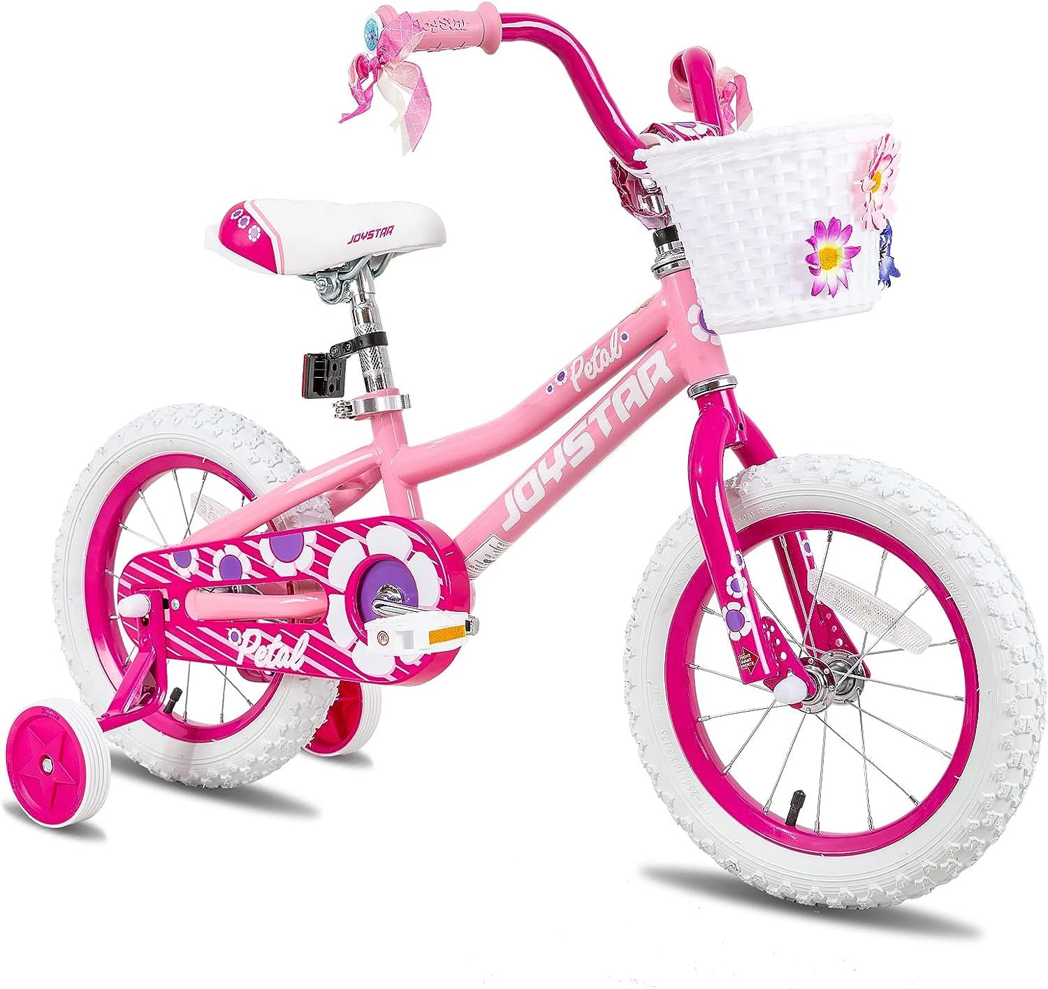 Amazon.com : JOYSTAR 12 inch Kids Bike for 3 4 Years Girls, Kids Bicycle with Training Wheels & B... | Amazon (US)