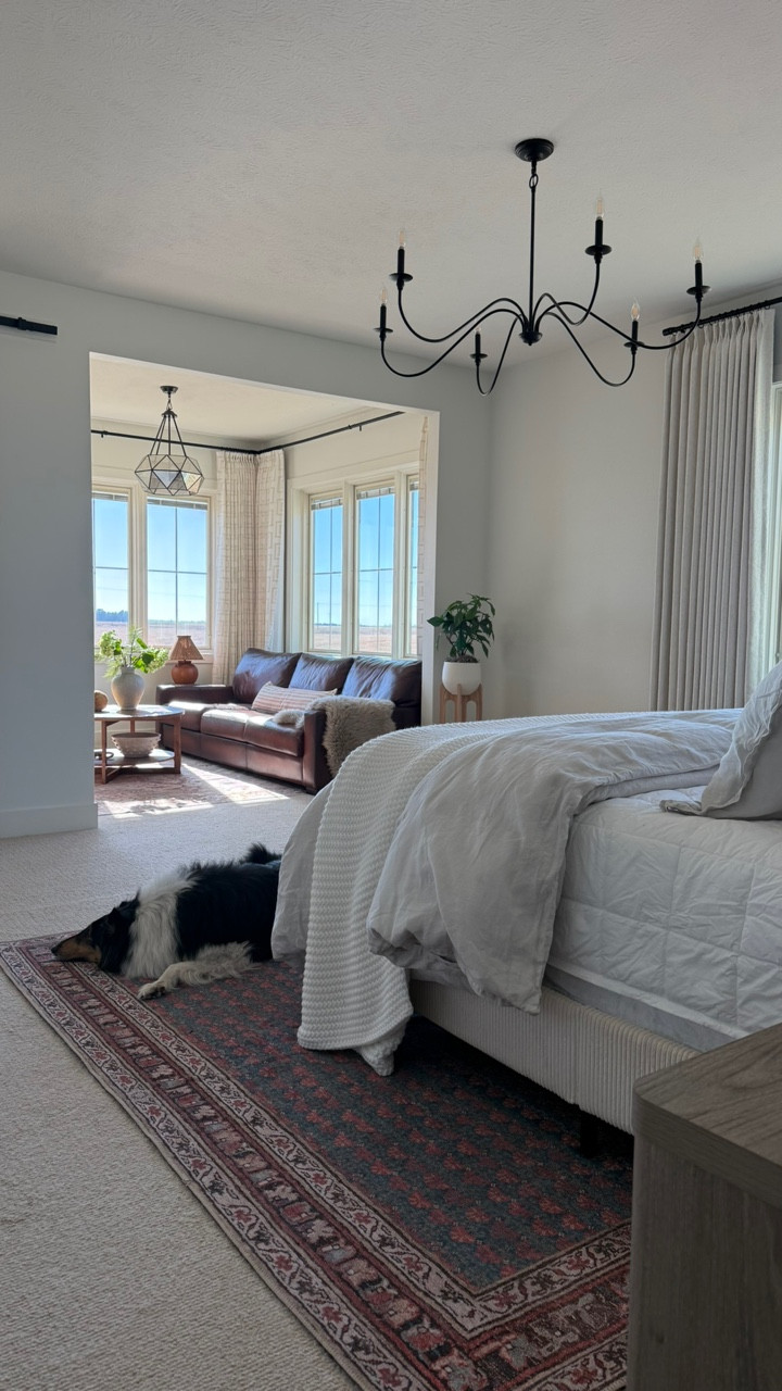 This rug from @knottingmatters_official has been such an upgrade for our bedroom.  It is so soft to walk on and our dogs love napping on it.  It ships from Amazon.  Comment SHOP for a link.  Have a great weekend!

Thank you @knottingmatters_official for the beautiful rug!  #gifted 

#masterbedroom #arearug #sheepadoodle #collie

#LTKHome