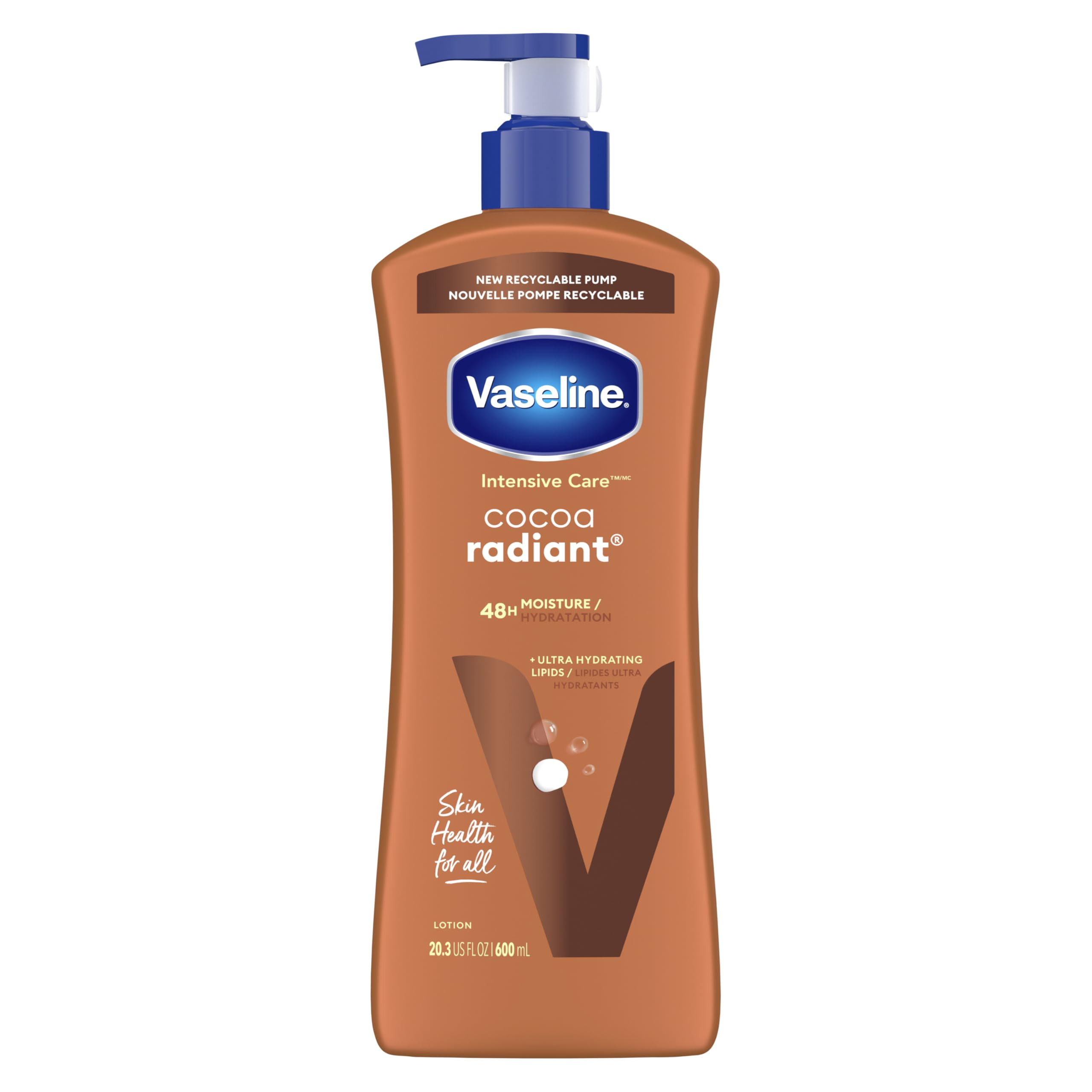 Vaseline Intensive Care Body Lotion Cocoa Radiant for Dry Skin Lotion Made with Ultra-Hydrating L... | Amazon (US)
