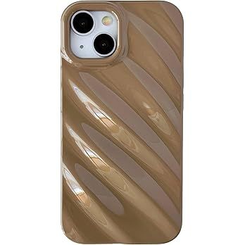 Caseative Cute Water Ripple Pattern Wave Shape Camera Lens Protection Soft Compatible with iPhone... | Amazon (US)