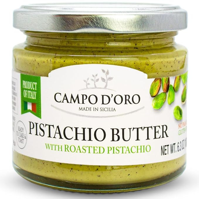 CAMPO D'ORO - Pistachio Butter Sweet Spreadable Cream, 6.3 oz (180g), Rich & Nutty for Knafeh Pis... | Amazon (US)