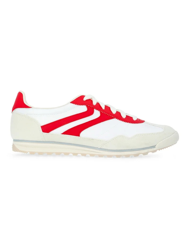 No Boundaries Retro Lace-Up Sneakers, Women's | Walmart (US)