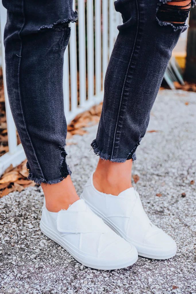 Ivette Slip on Sneaker By Very G - White | Whiskey Darling Boutique