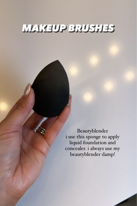 Beautyblender
i use this sponge to apply
liquid foundation and
concealer. i always use my
beautyblender damp!

#LTKfindsunder50 #LTKbeauty #LTKstyletip